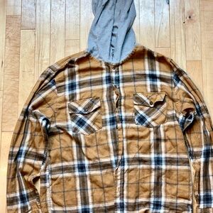 RSQ Plaid Hooded shirt for Men